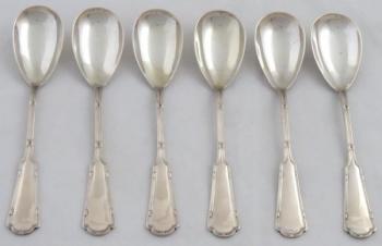 Bibus Franz - Six silver dessert spoons