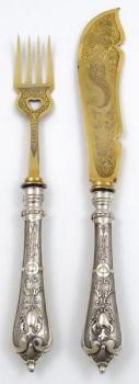 Silverware - steel, silver - 1880 Silverware - steel, silver - 1880