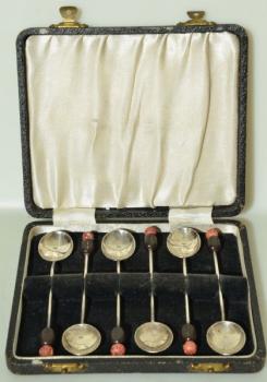 Spoon Set - silver, plastic - 1920